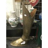 BRASS BOOT STICK STAND