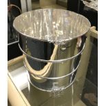 SILVER PLATE BARREL WINE COOLER