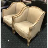 PAIR FRENCH ARMCHAIRS
