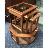 OCTAGONAL COFFEE TABLE & NEST OF TABLES