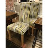 PAIR OF JOHN LEWIS HARLEQUIN CHAIRS