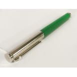 STERLING SILVER PEN - GREEN