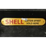 CAST IRON SHELL SIGN