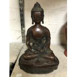 BRONZE SEATED BUDDHSIT FIGURE