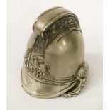 LCC LONDON FIRE BRIGADE MINIATURE HELMET INKWELL A/F