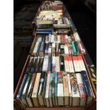 SIX TRAYS OF HISTORY BOOKS