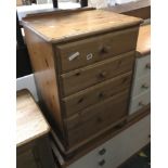 PINE FOUR DRAWER CHEST