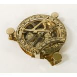 BRASS SUNDIAL COMPASS