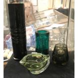 5 PIECES OF ART GLASS