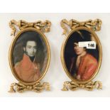 PAIR OF PORTRAIT MINIATURES