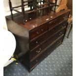 GEORGIAN FIVE DRAWER INLAID CHEST