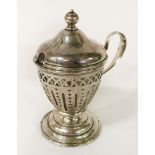 STERLING SILVER MUSTARD POT