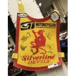 SPEEDWAY JACKET WORN BY RIDER OF PLYMOUTH DEVILS - SIGNED