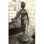 LARGE SIGNED BRONZE GIRL