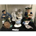 COLLECTION OF ROYAL DOULTON, ROYAL COPENHAGEN & OTHER FIGURES