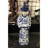 BLUE & WHITE FIGURE OF MAN