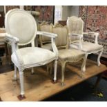 FOUR LOUIS STYLE BEDROOM CHAIRS