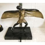 BRONZE FIGURE A GIRL