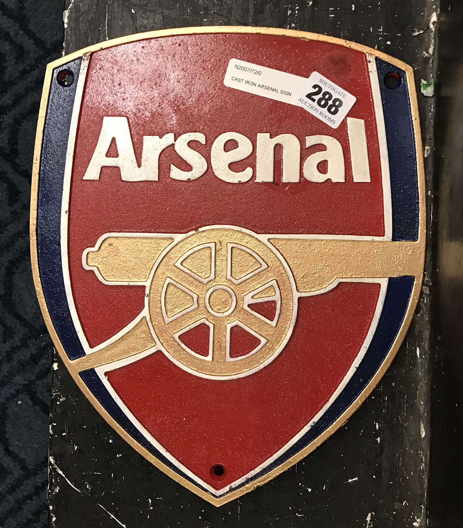 CAST IRON ARSENAL SIGN