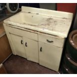 VINTAGE METAL SINK UNIT