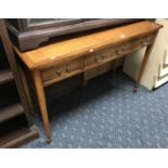 YEW 3 DRAWER SIDE TABLE