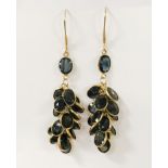 14CT GOLD SAPPHIRE EARRINGS