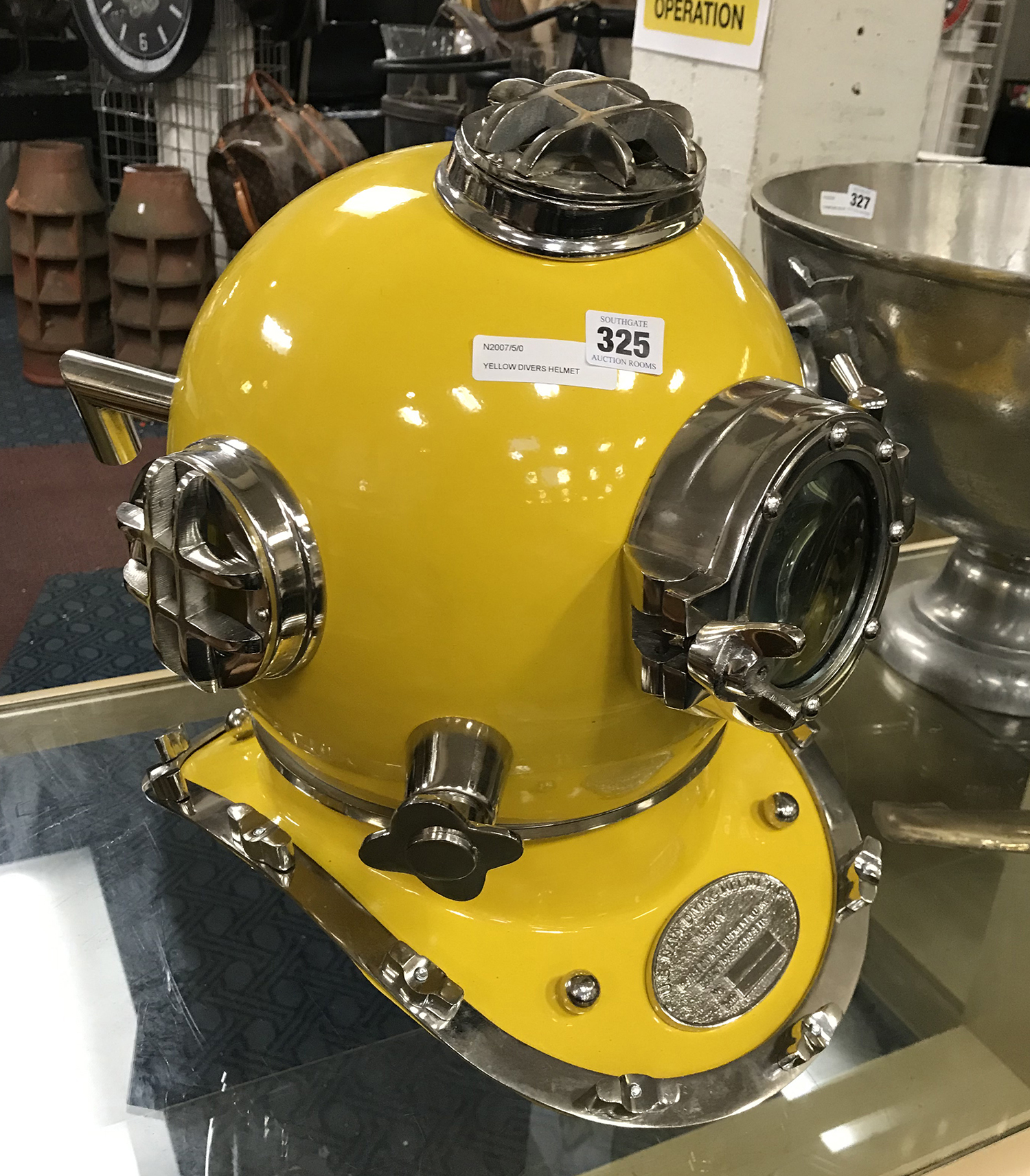 YELLOW DIVERS HELMET