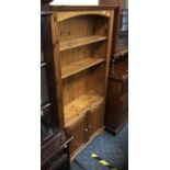 PINE BOOKCASE CABINET