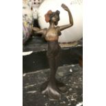 BRONZE FIGURE OF A GIRL