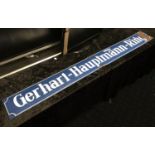 ENAMEL SIGN - GERMAN STREET SIGN