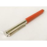 STERLING SILVER PEN - ORANGE