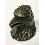 BRONZE EAGLE INKWELL