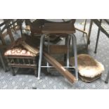 COLLECTION OF FURNITURE & BELLOWS