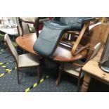 G PLAN TABLE & FOUR DINING CHAIRS