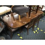 G PLAN TABLE & 6 CHAIRS