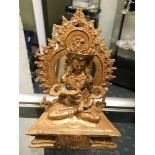 GILT BUDDHIST FIGURE