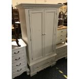 PAINTED WARDROBE WITH DRAWERS