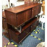 PAIR OF ROSEWOOD SIDEBOARDS A/F