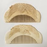 PAIR BIRD COMBS