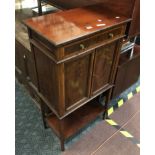 MAHOGANY INLAID SIDE CABINET