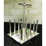 SILVER PLATE DRESSER STYLE TOAST RACK