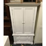 PAINTED WARDROBE WITH 2 DRAWERS