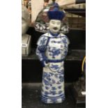 BLUE & WHITE FIGURE OF MAN