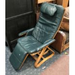 LEATHER LOUNGE CHAIR