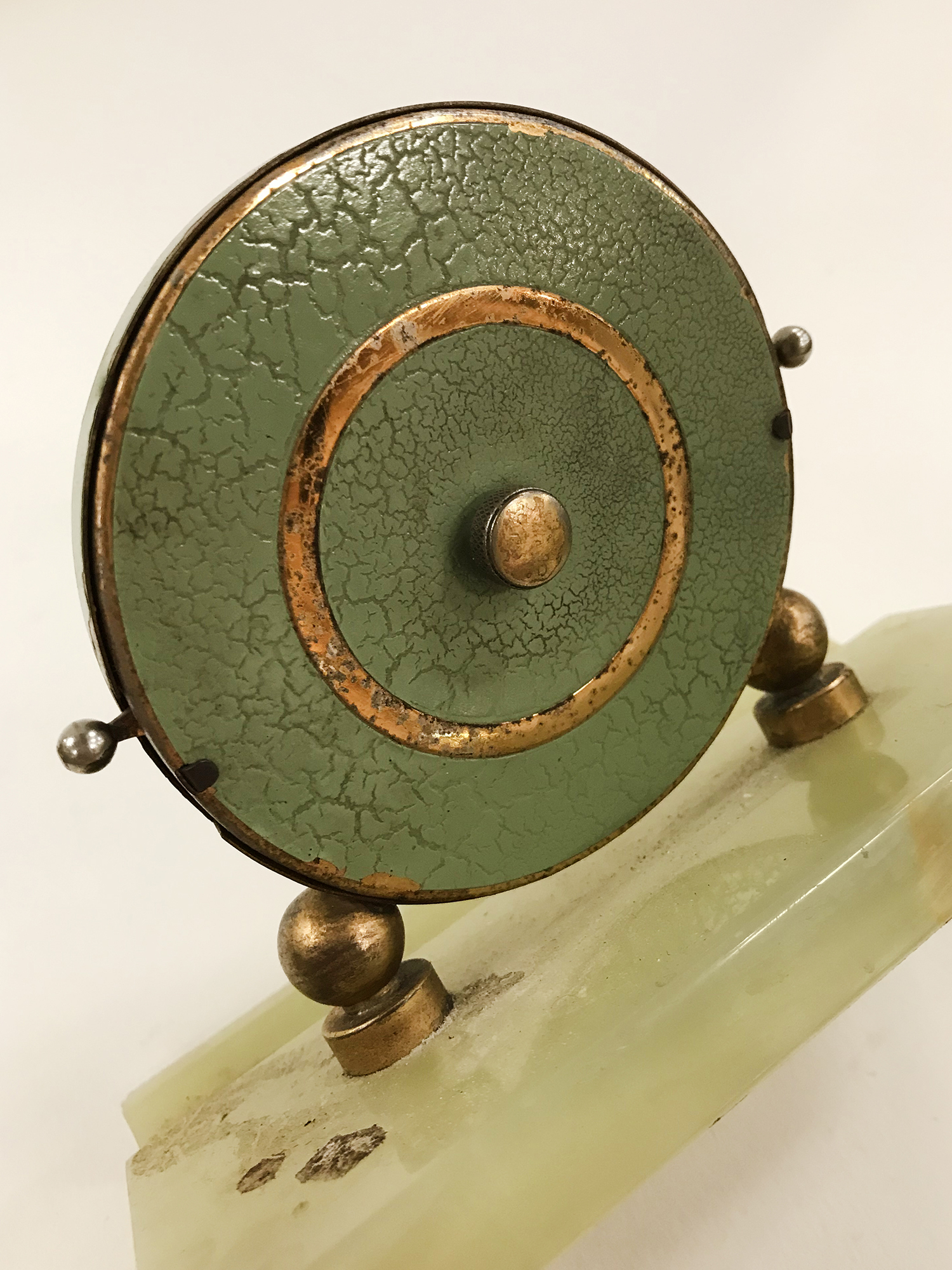 OLD GREEN ONYX CALENDAR - Image 3 of 3