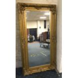 LARGE GOLD MIRROR IN GOOD CONDITION - LENGTH 183CM X WIDTH 96CM
