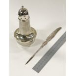 HM SILVER SIFTER & LETTER OPENER