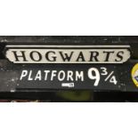 TWO HOGWARTS SIGNS
