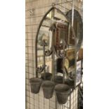 TRIPLE POT GARDEN MIRROR