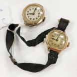TWO GOLD WATCHES